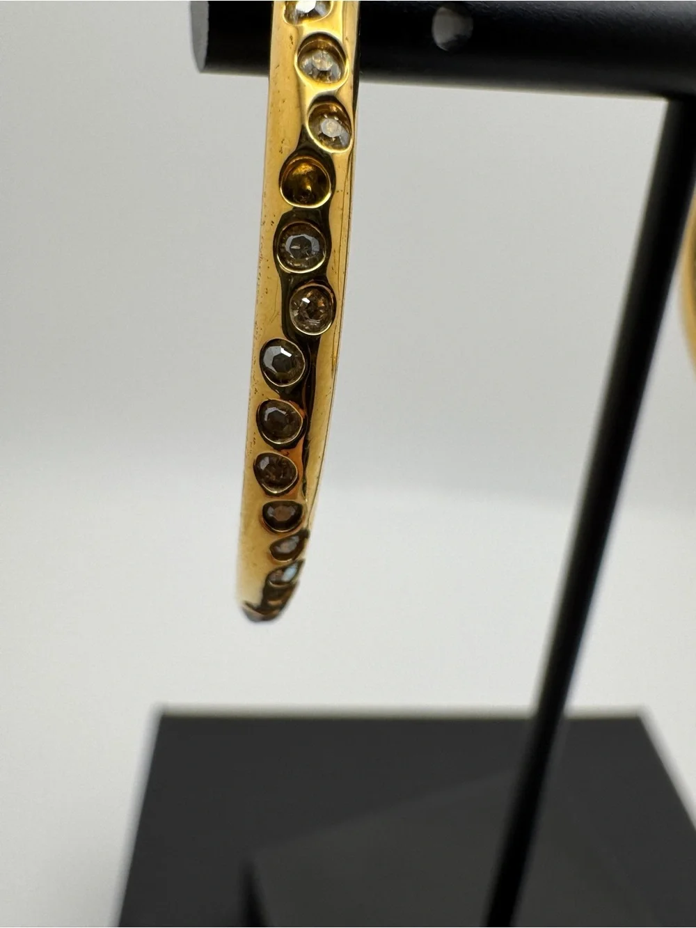 Swarovski Gold-Toned Crystal Hoop Earrings